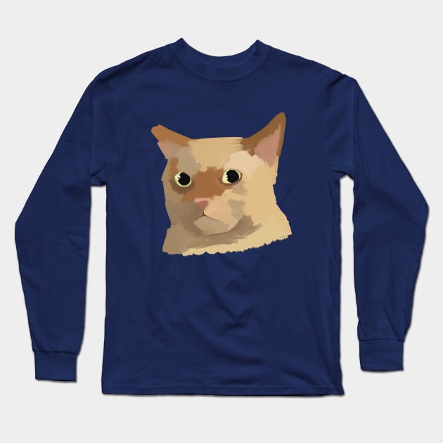 Painted Cat Long Sleeve T-Shirt by LaGataLola